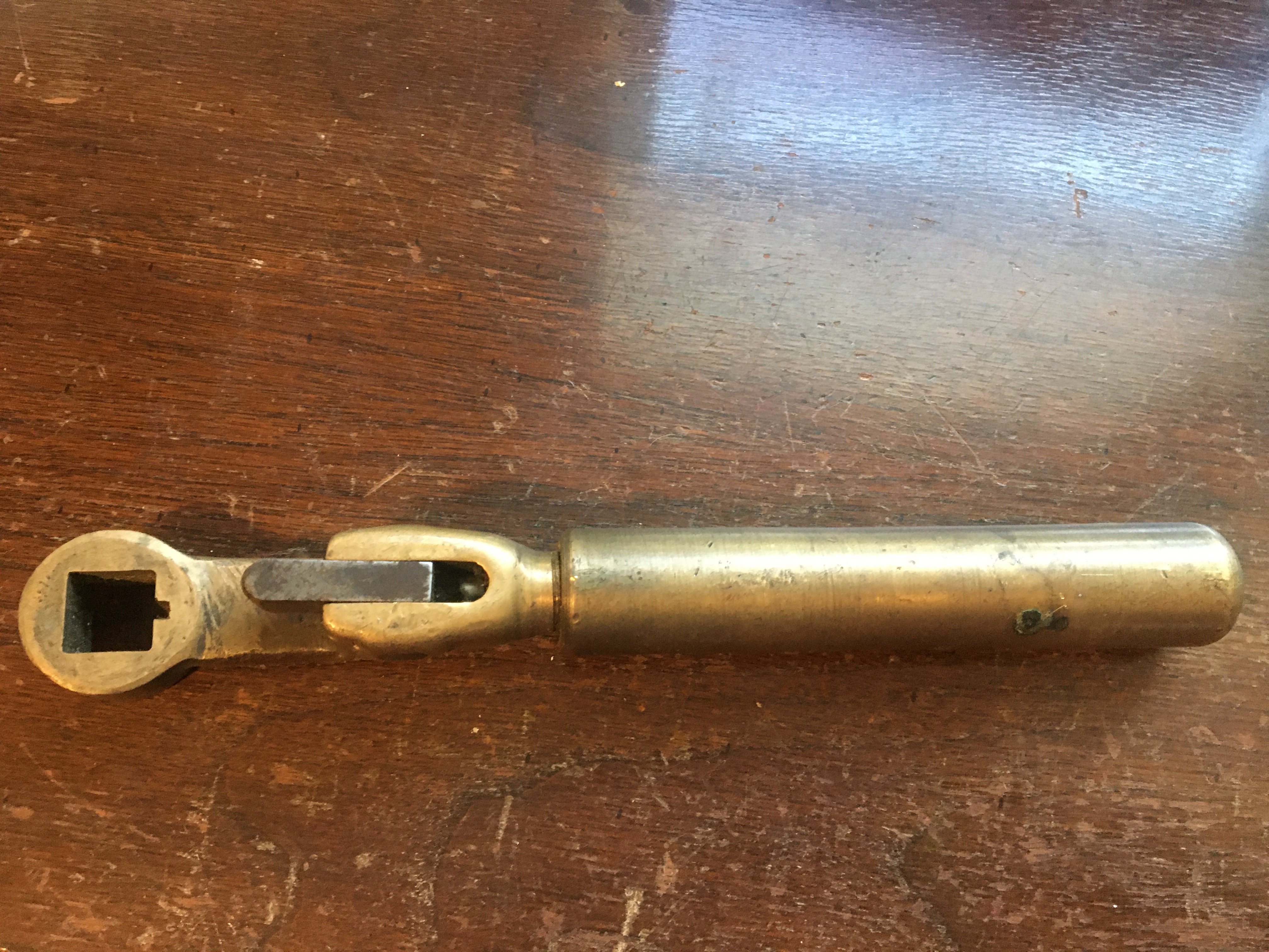 This is a railroad brake valve handle. Although many