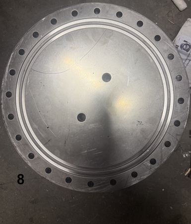 Stainless Steel Flange Plate lid 333199-T62 : 1-1/2" thick x  405mm  Diameter 333199-T62