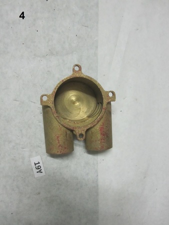 brass water pump impeller housing : 4" x 3-1/2" none